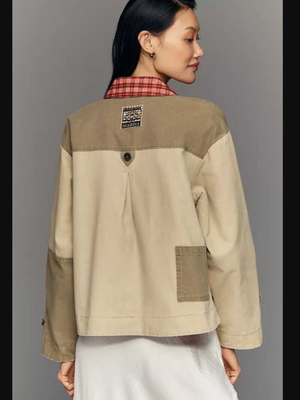 New 12 (UK 16) Damson Madder x Anthropologie reversible Marcelle barn jacket - Picture 3 of 13